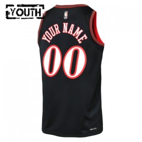 Philadelphia 76ers Custom Nike 2025-26 Classic Edition Musta Lasten Pelipaidat Swingman
